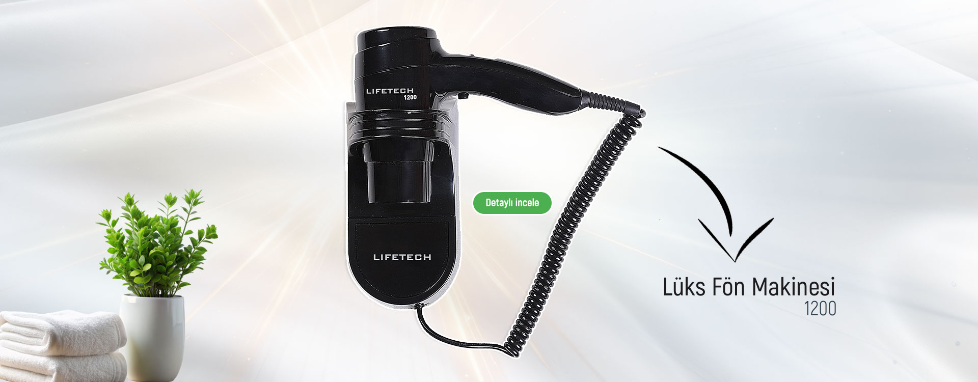 Otel Tipi Fön Makinesi - Slayder